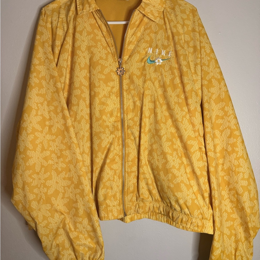 Nike Bright Yellow Mesh Jacket
